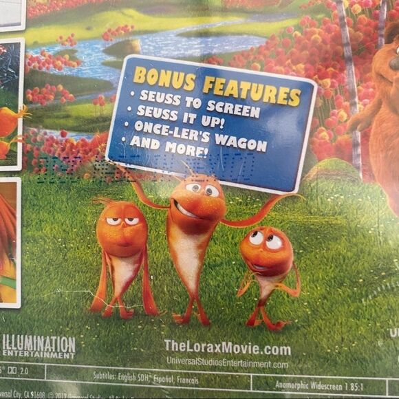 🍿💐Kids DVD Dr. Seuss The Lorax from Creators of Despicable Me Rated PG - Picture 11 of 16